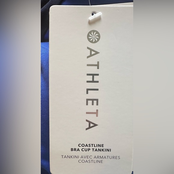 Athleta Coastline Bra Cup Tankini Cerulean Blue 34B/C - Picture 6 of 7